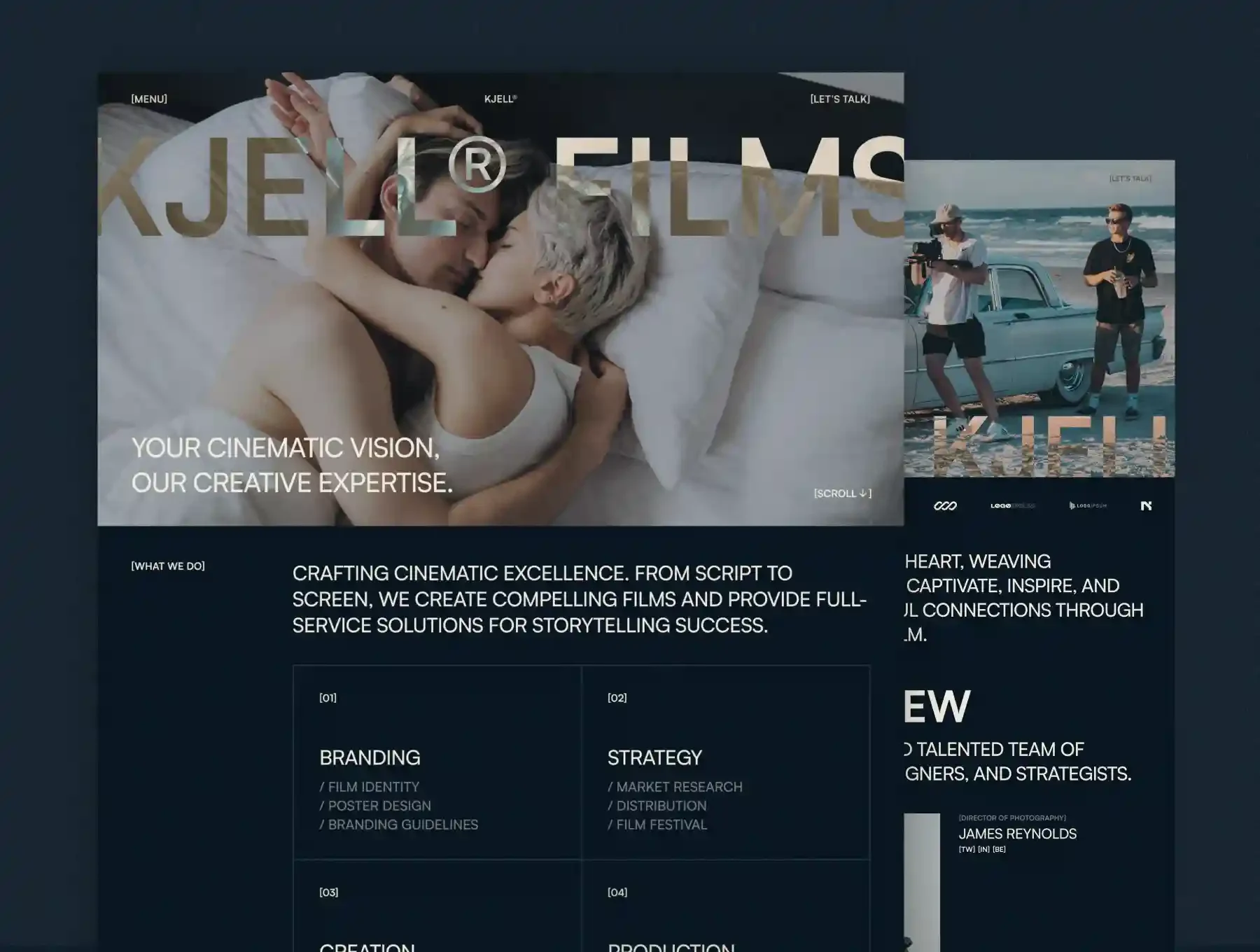 Kjell — Agency Portfolio Framer Template — Coded Templates on UI8