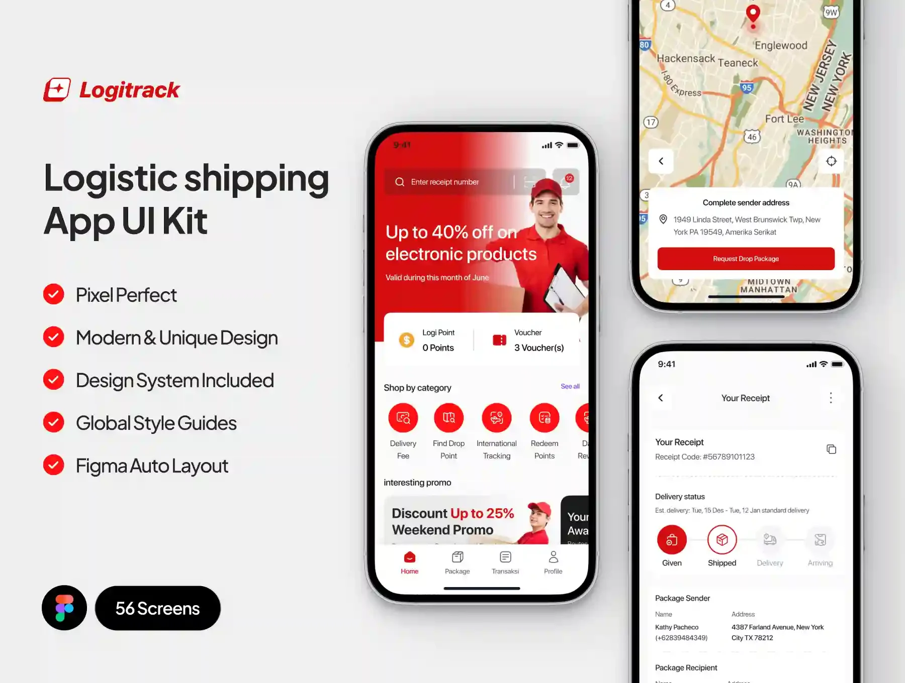 LogiTrack Logistic shipping App
